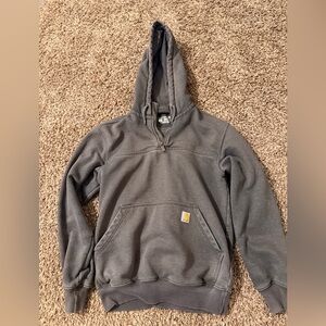 Carhartt Gray Rain Defender Loose Fit, Quarter-Zip Hoodie